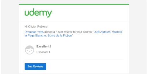 E-LEARNING: évaluation 5 étoiles pour notre formation sur la fiction