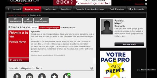 extrait GRATUIT: Réveils à la vie – Patricia Mayer sur MyBestSeller.com