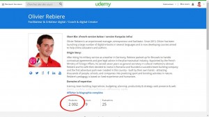 2000 students on Udemy - OlivierRebiere.com