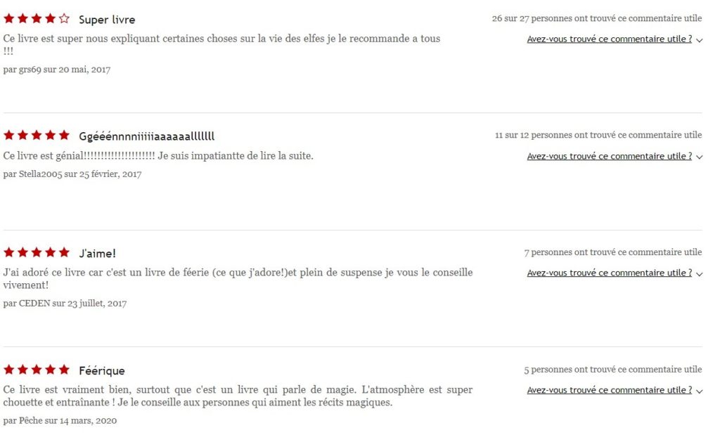 Cathy Merlin - meilleurs commentaires